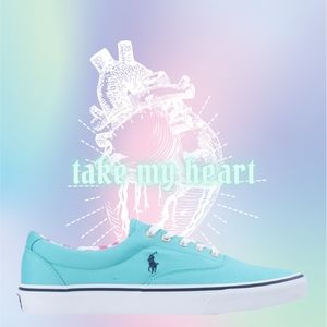 Polo Ralph Lauren Keaton Pony Vacation Blue Light Navy White Men's Size 10